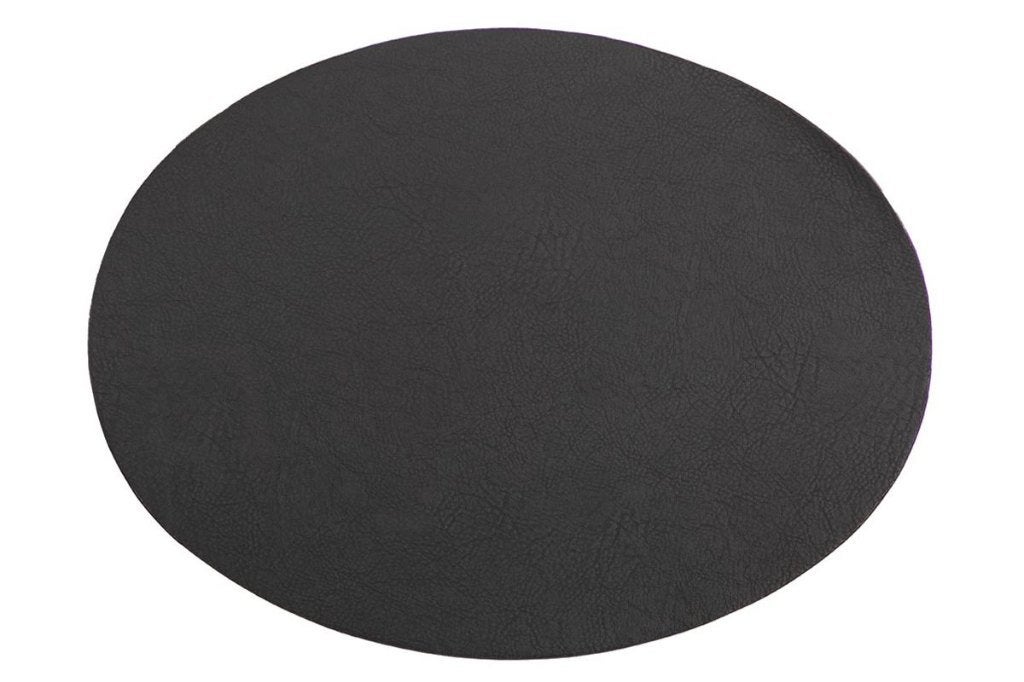 Placemat 5+1 gratis | Ovaal  zwart | 45x33cm | 2-zijdig, Huis en Inrichting, Overige merken, Zwart, Afneembaar, Nieuw