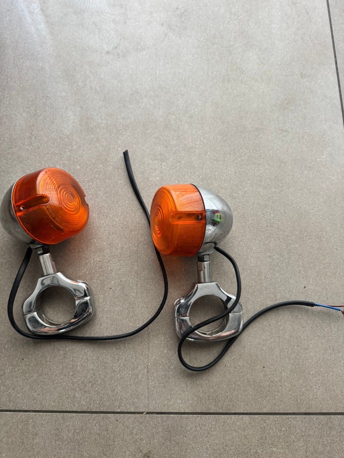Chrome Bullet Richtingaanwijzers Harley Softail (2000-2005), Motoren, Ophalen, Gebruikt