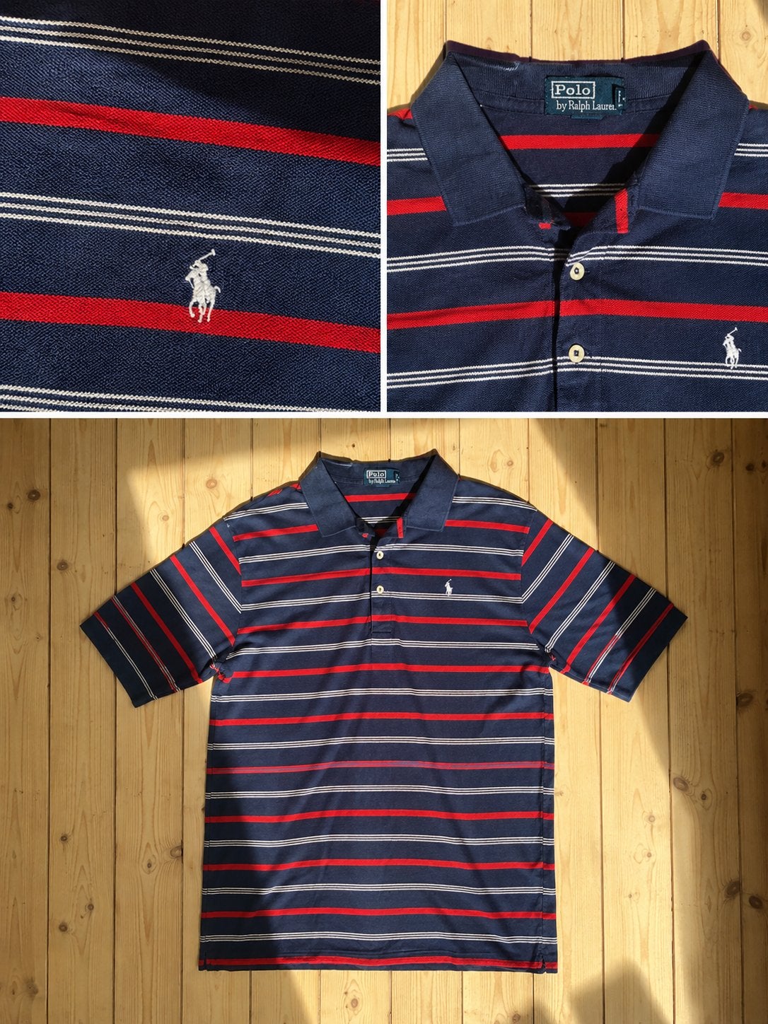 Polo Ralph Lauren — Bleu marine/rouge/blanc, Enlèvement ou Envoi