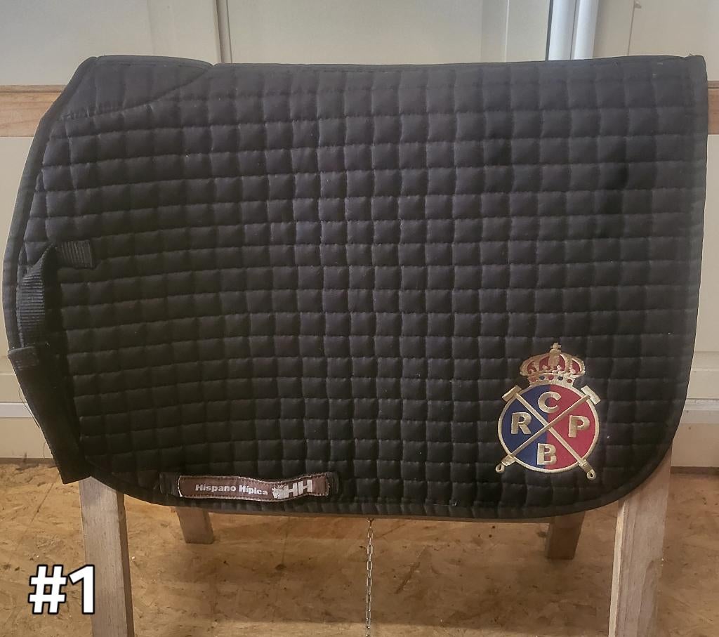 onderlegger Hispano Hipica van   Royal Polo Club Barcelona, Full (L), Noir, Tapis de selle, Utilisé