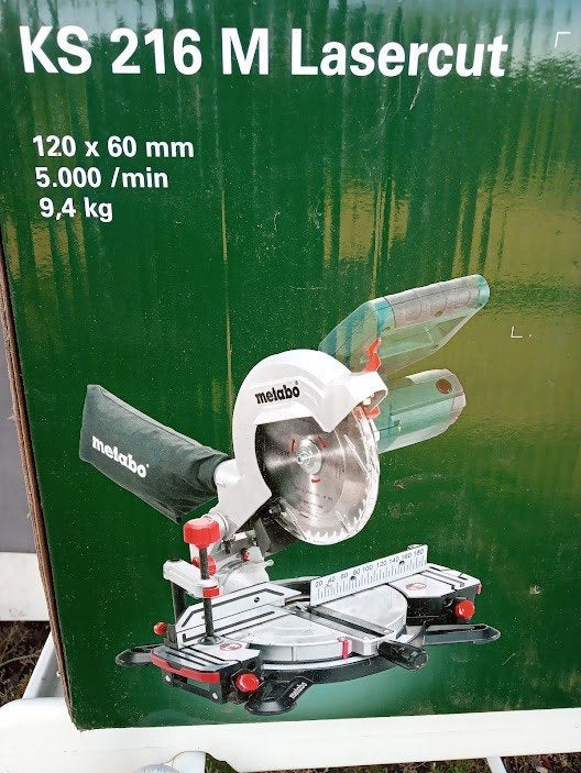 afkortzaag van Metabo 1350 watt 125€., Doe-het-zelf en Bouw, Ophalen, Nieuw, Afkortzaag, Metabo