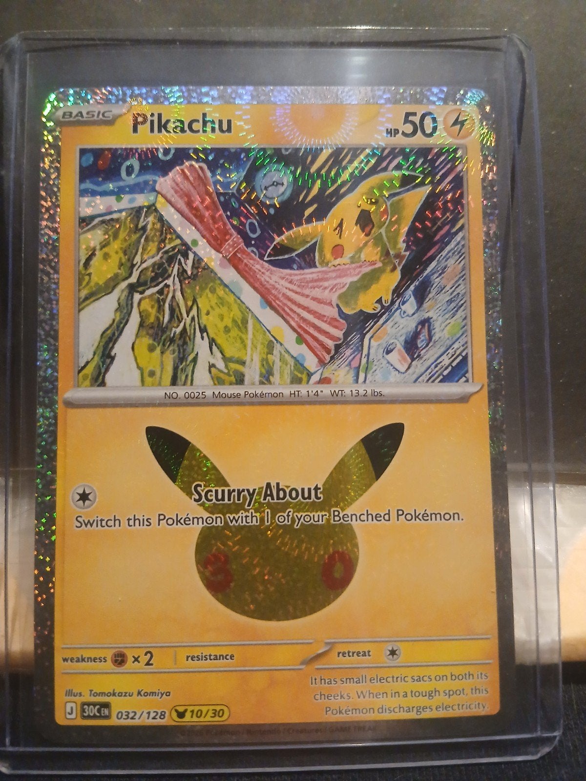 pikachu 10/30 pokemon 30 celebrations, Enlèvement ou Envoi, Neuf, Cartes en vrac, Foil