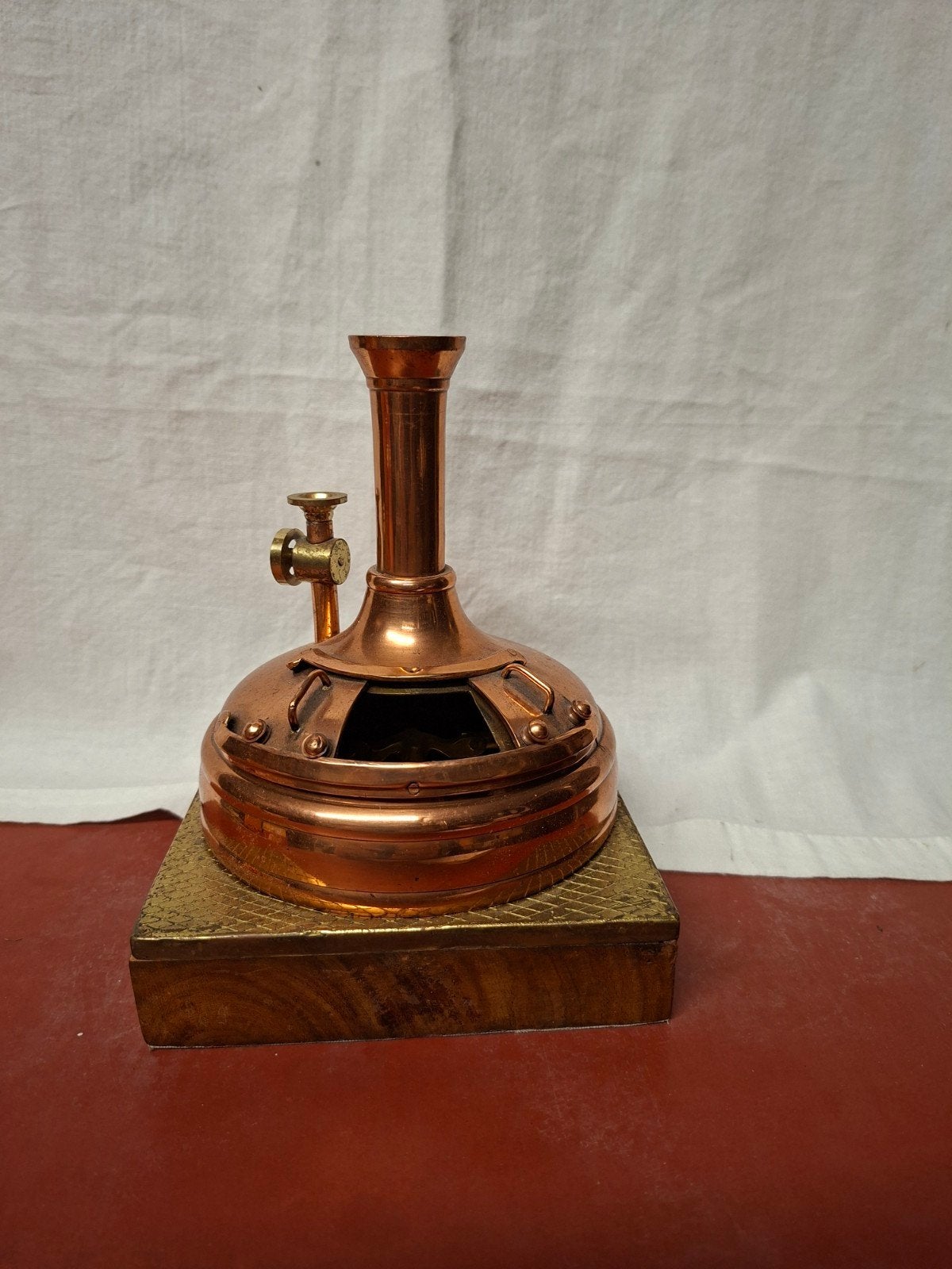 Mini bouilloire de brassage en cuivre Holtzmann., Enlèvement ou Envoi, Utilisé, Panneau publicitaire