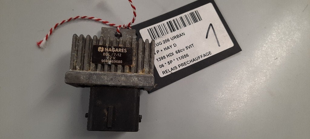 VOORGLOEI RELAIS Peugeot 206 (2A / C/H/J/S) (9640469680), Kontakt-peugeot@peugeot.com, Gebruikt, Peugeot Deutschland GmbH, Bahnhofsplatz
65423  Rüsselsheim, DE