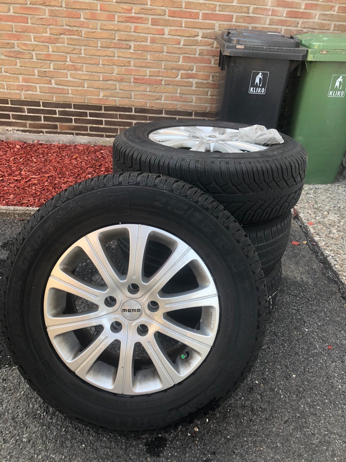 4 aluminium velgen 16’’ met winterbanden, Auto-onderdelen, Banden en Velgen, Ophalen, Winterbanden, Velg(en)