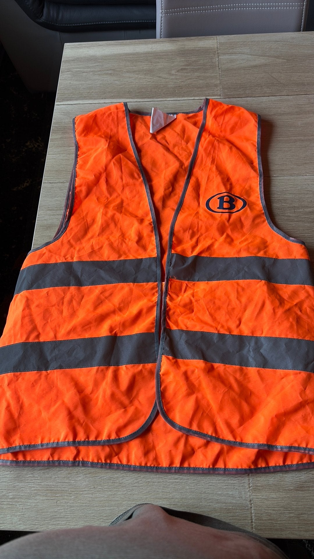 Veste securité SNCB, Collections, Enlèvement ou Envoi, Comme neuf, Train, Autres types