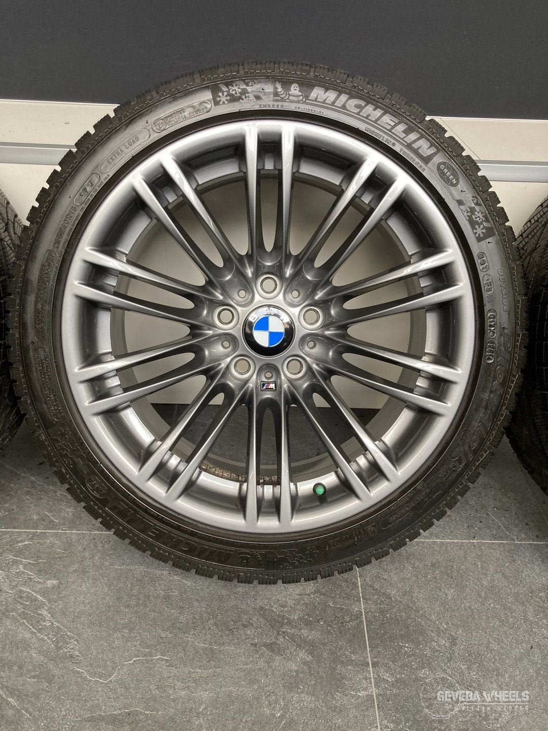 18” originele BMW M3 e92 velgen + winterbanden 219M 5x120, 18 inch, -, -, Banden en Velgen