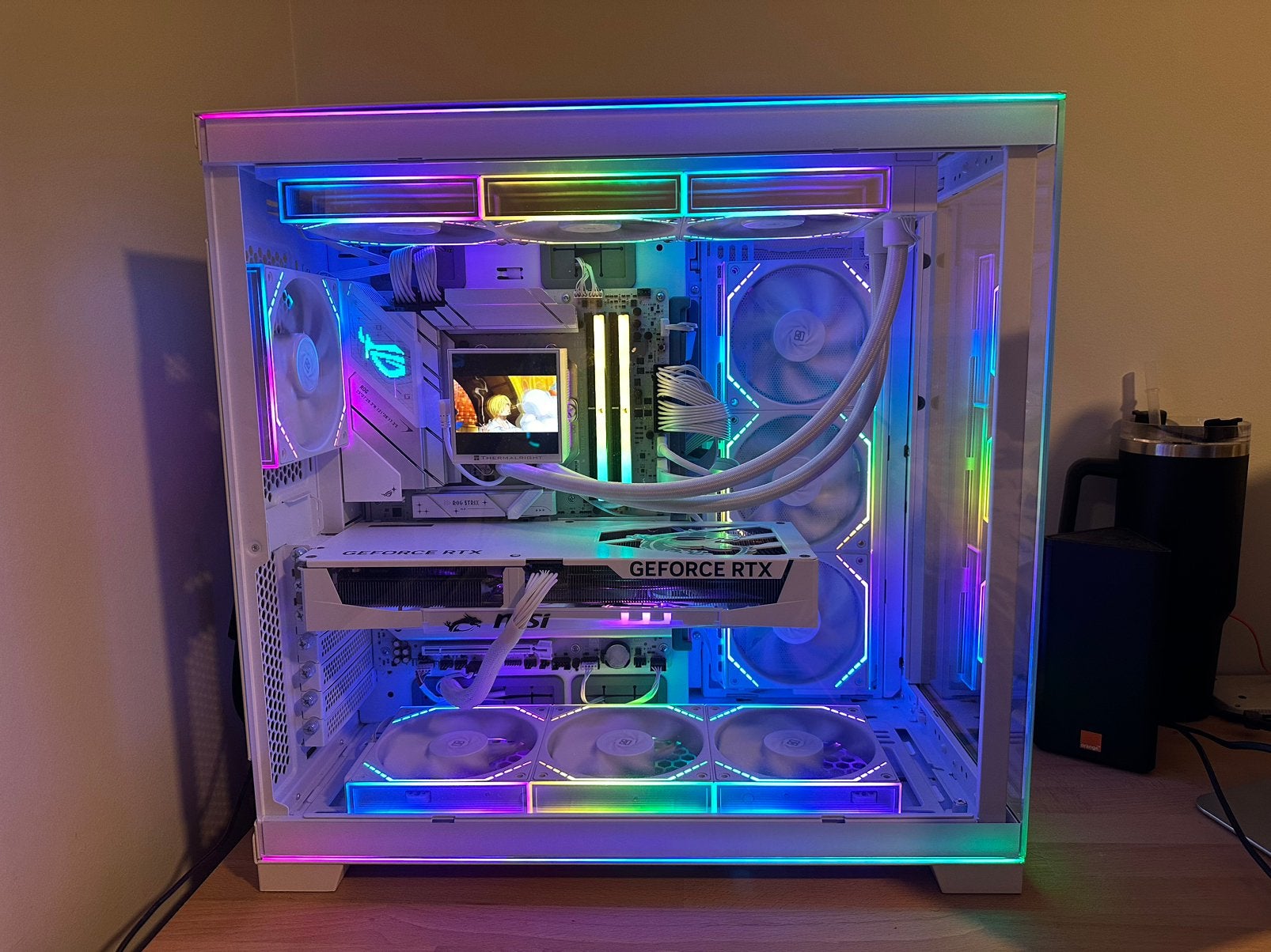 Pc Gaming Full White, Computers en Software, Desktop Pc's, Ophalen, Zo goed als nieuw, Gaming, SSD