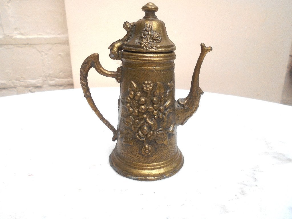 ancienne cafetière miniature en laiton, Enlèvement ou Envoi