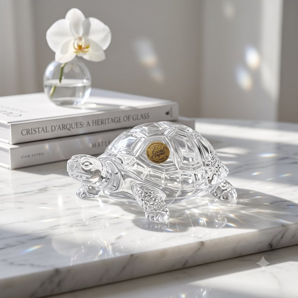 Cristal d'Arques Tortue en Cristal, Antiquités & Art, Antiquités | Verre & Cristal, Enlèvement ou Envoi