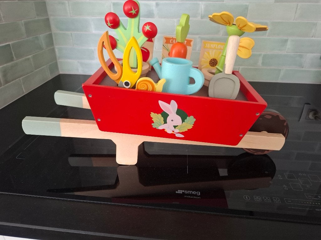Tender Leaf Toys kruiwagen met tuinset, Ophalen, Zo goed als nieuw, Overige typen