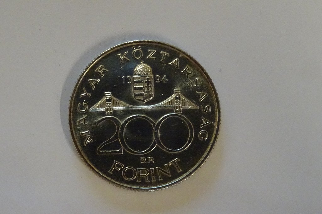 Hongaarse 200 Forint munt 1994, Ophalen of Verzenden, Hongarije, Losse munt, Zilver