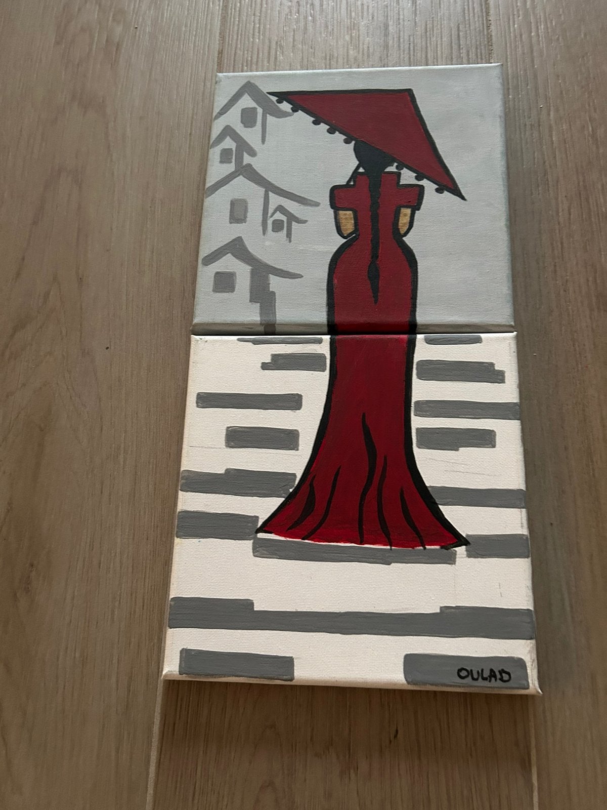 Tableau style japonais, Enlèvement, Comme neuf