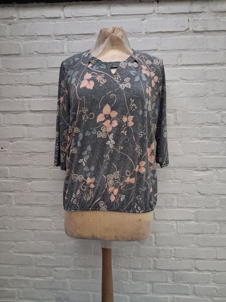 blouse "Victor" met zachte tinten, Kleding | Dames, Ophalen of Verzenden, Gedragen, Maat 42/44 (L)