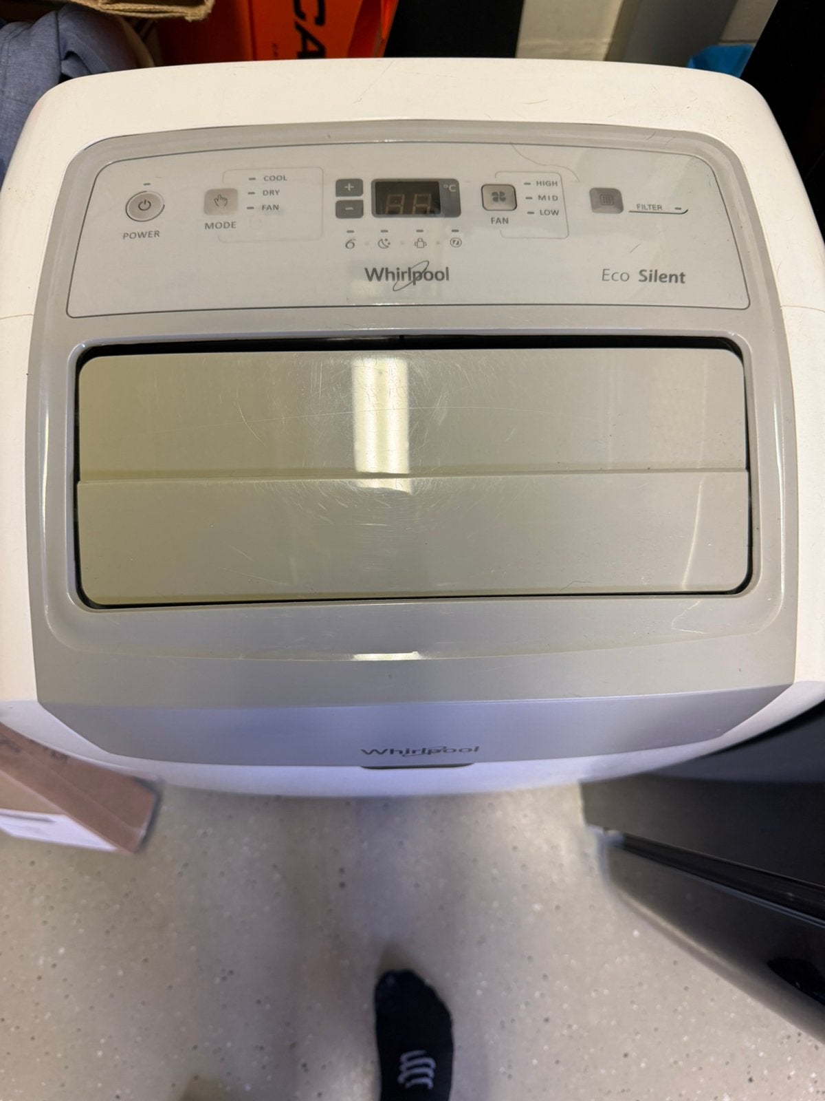 Whirlpool mobiele airco 9000 BTU - nooit gebruikt, Elektronische apparatuur, Airco's, Zo goed als nieuw, Mobiele airco, Afstandsbediening