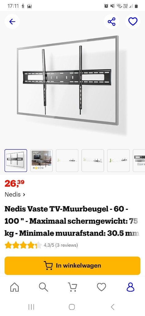Tv beugel nieuw, Ophalen, Nieuw
