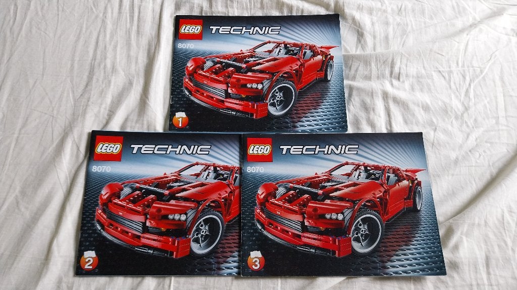 8070 - Lego Technic Supercar, Enlèvement ou Envoi, Lego, Ensemble complet, Instructions incluses