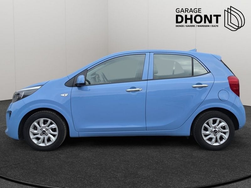KIA Picanto 1.0 Benzine - Manueel - 66PK, Auto's, Voorwielaandrijving, Stof, Gebruikt, Blauw