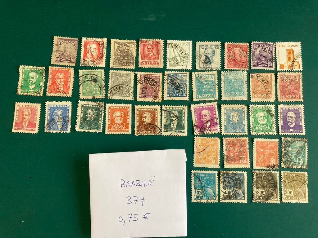 Lot postzegels Brazilië, Ophalen of Verzenden, Gestempeld, Zuid-Amerika