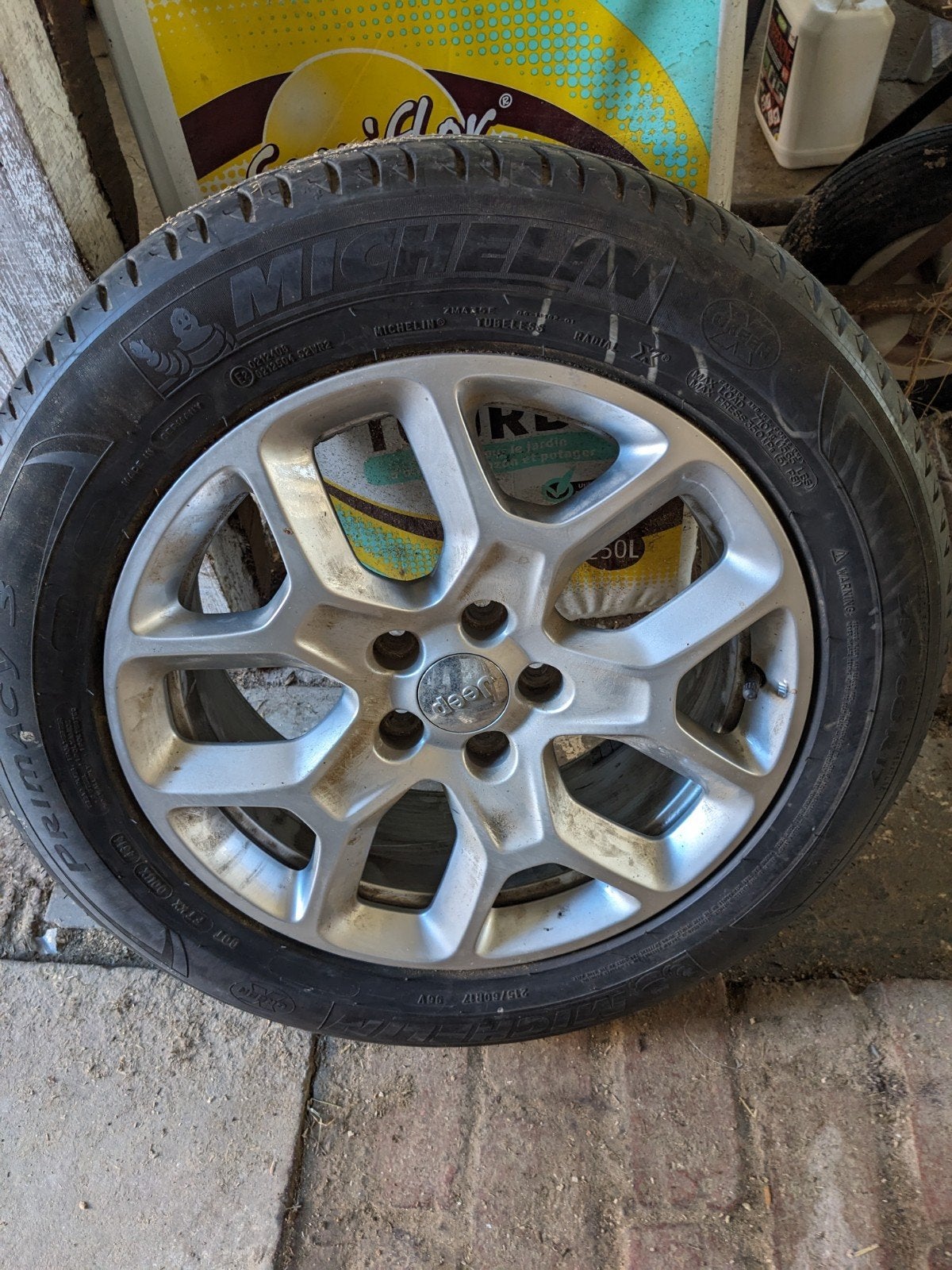 4 Jantes + Pneus Michelin Radial X Été 17" Jeep Renegade, Pneus et Jantes, 215 mm, Pneus été, 17 pouces