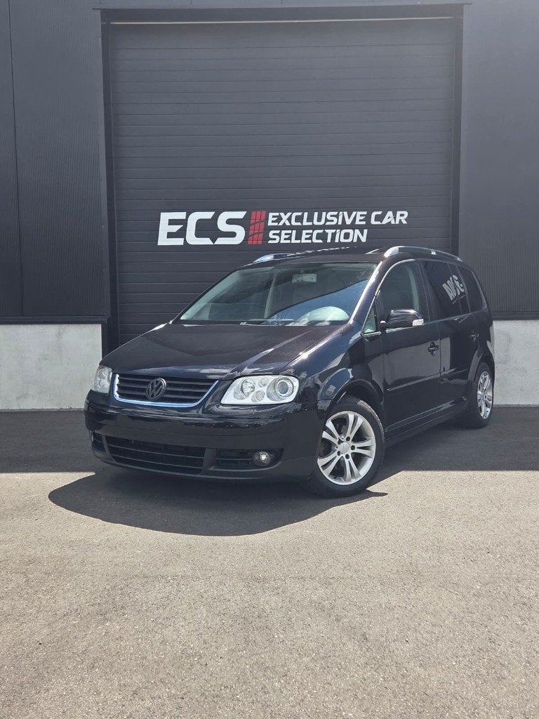 Volkswagen Touran | 1.9 TDI | 105 pk | DSG | 2005 | 7-Zit |, Auto's, Testrit aan huis, Monovolume, Zwart, 4 cilinders