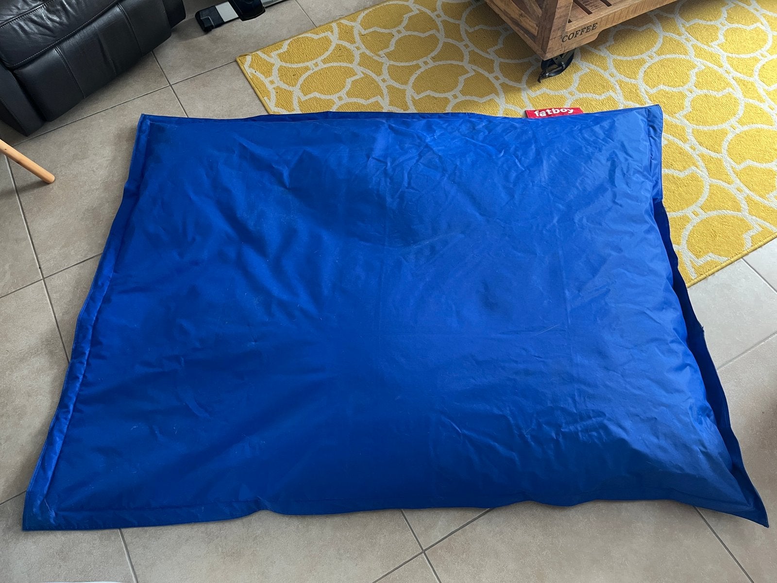 Pouf Fatboy, Enlèvement, Utilisé, Bleu, Pouf