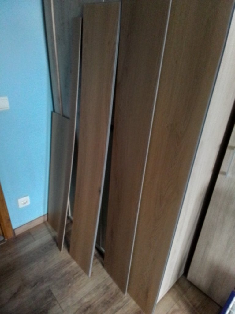 overschot klik-vinyl + plint nieuw, Doe-het-zelf en Bouw, Ophalen, Nieuw