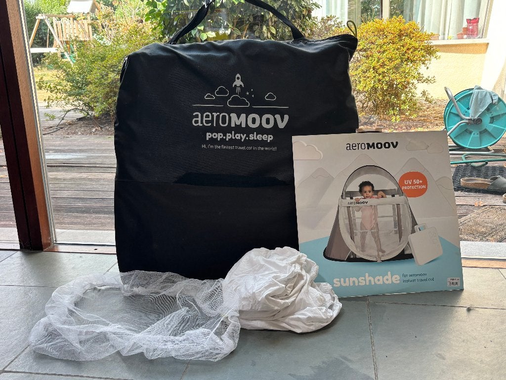 Aeromoov reisbed, Ophalen, Zo goed als nieuw, Minder dan 140 cm, 85 tot 100 cm