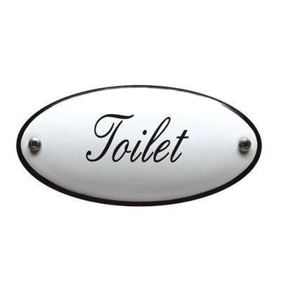 Deurbordje Toilet - WC bordje emaille, Ophalen, Nieuw, Emaille