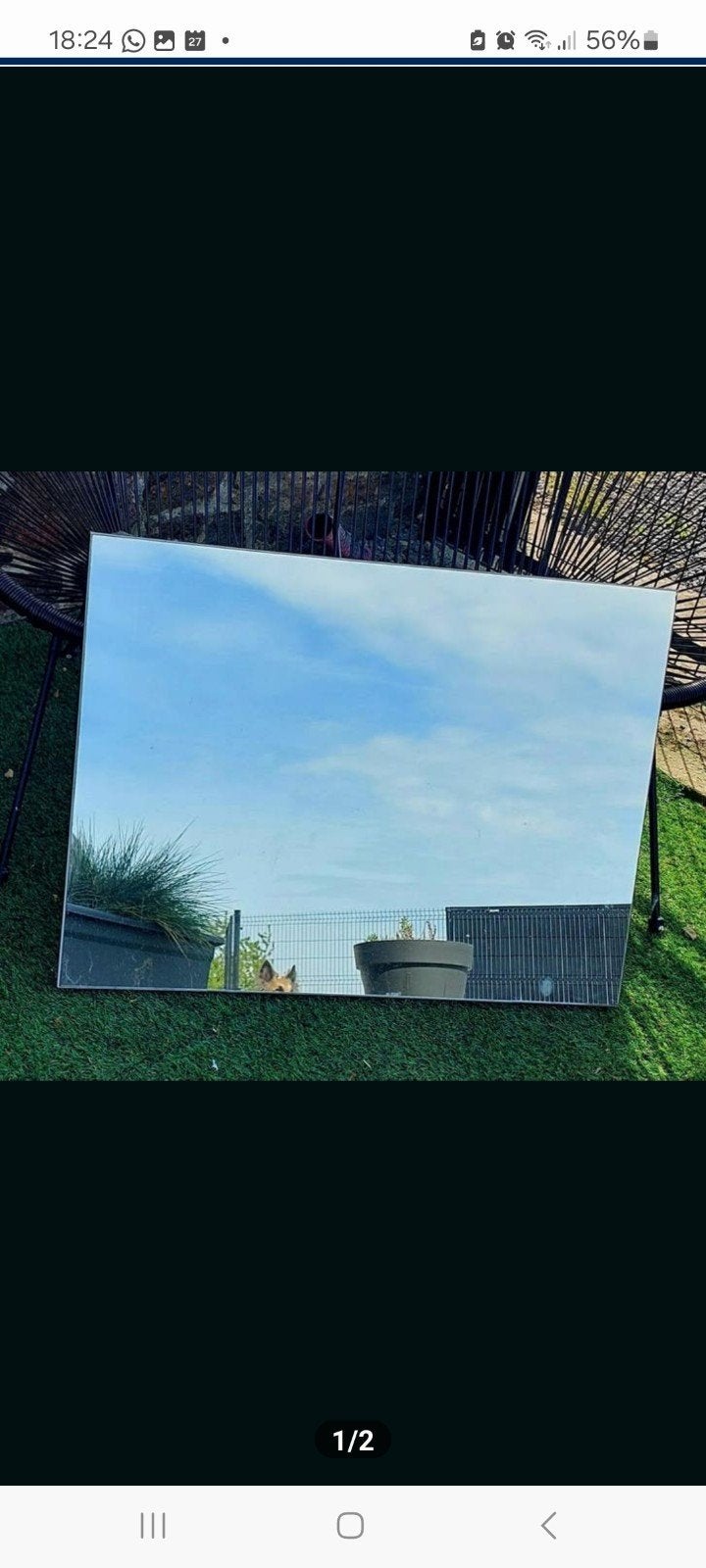 miroir de salle de bains, Maison & Meubles, Enlèvement, Rectangulaire