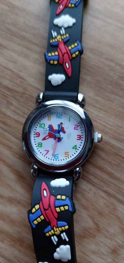 Horloge Kind, Handtassen en Accessoires, Ophalen, Nieuw, Zwart, Jongen