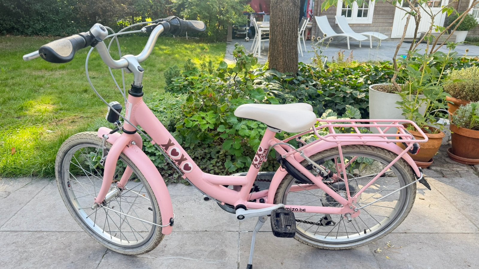 XOXO Bike Fun Kids meisjesfiets roze 24 inch, Fietsen en Brommers, Ophalen, 24 inch, Velgrem, Versnellingen
