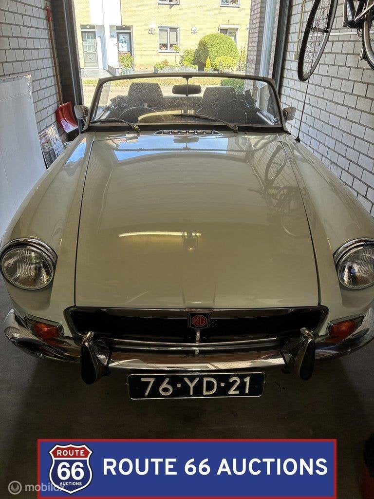 MG MGB Cabriolet | 1973 | Route 66 Auctions, Zwart, Bedrijf, Handgeschakeld, Overige carrosserie