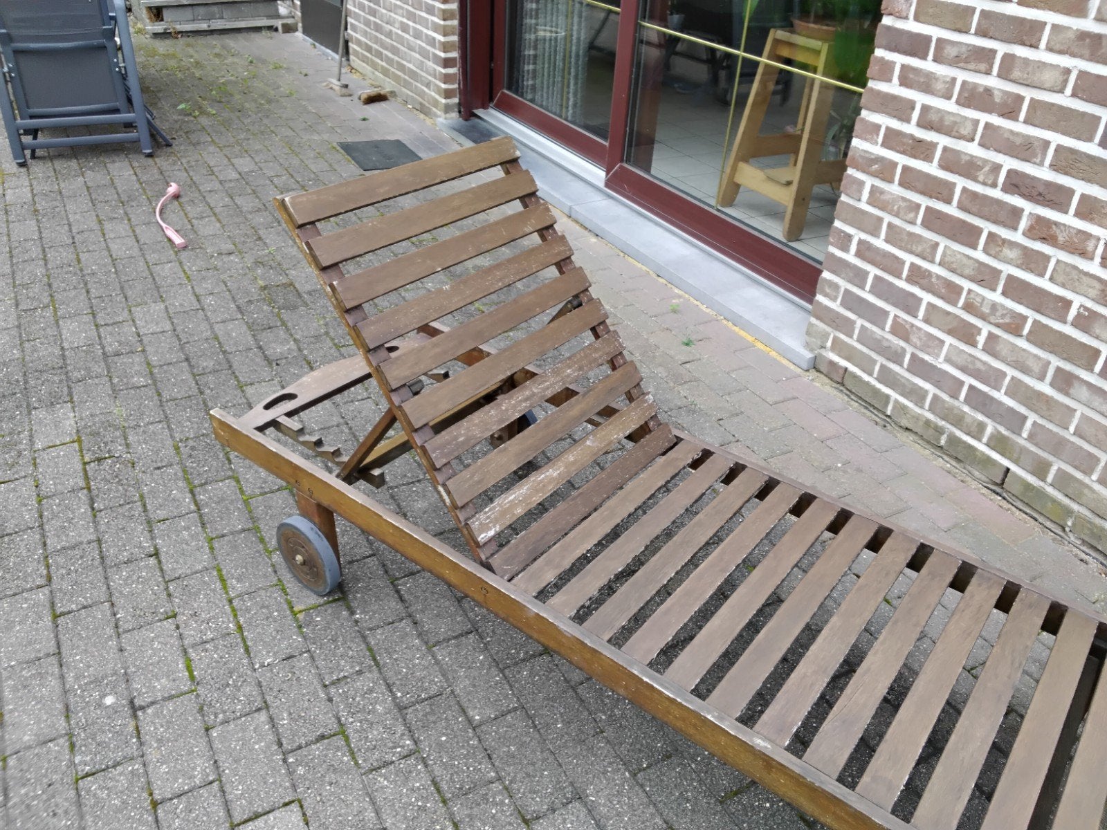chaises longues en bois dur, Jardin & Terrasse, Chaises longues, Enlèvement