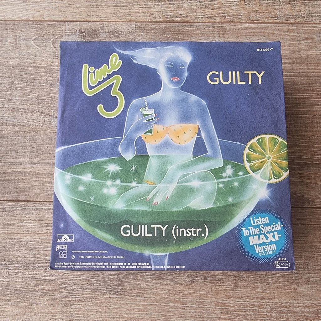 7" Lime - Guilty, Cd's en Dvd's, Vinyl Singles, Ophalen of Verzenden, Gebruikt, 7 inch, Dance en House