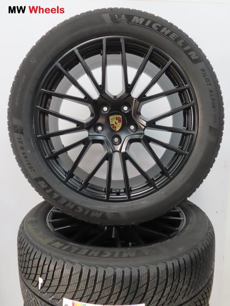 Originele Porsche Cayenne coupe 21 inch velgen winterbanden, Auto-onderdelen, Banden en Velgen, Banden en Velgen, Winterbanden