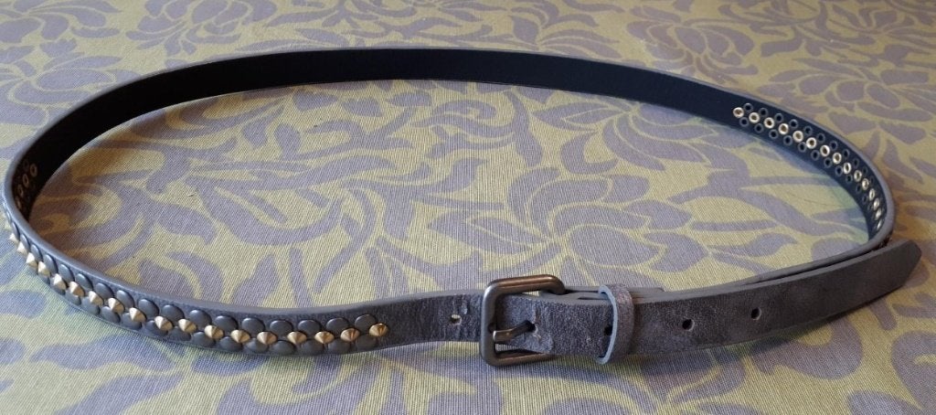 Damesriem - JBC - Antracite grijs - 95 cm - studs, Kleding | Dames, Minder dan 3 cm, Verzenden, 90 tot 100 cm, Tailleriem