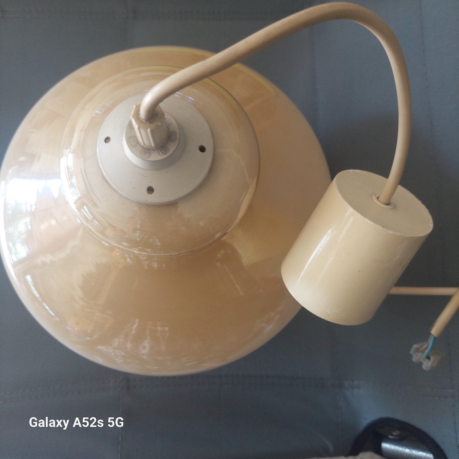 Vintage opaline melkglas hanglamp, Ophalen