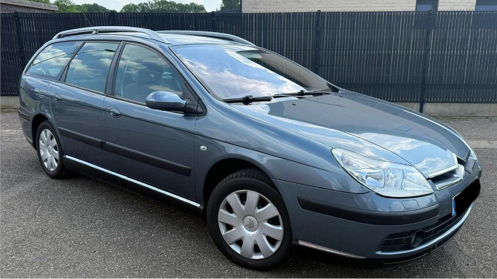 Citroën C5 1.6 HDi – 2008 – Goed onderhouden en nette wagen, Auto's, Voorwielaandrijving, Parkeersensor, Zwart, 4 cilinders