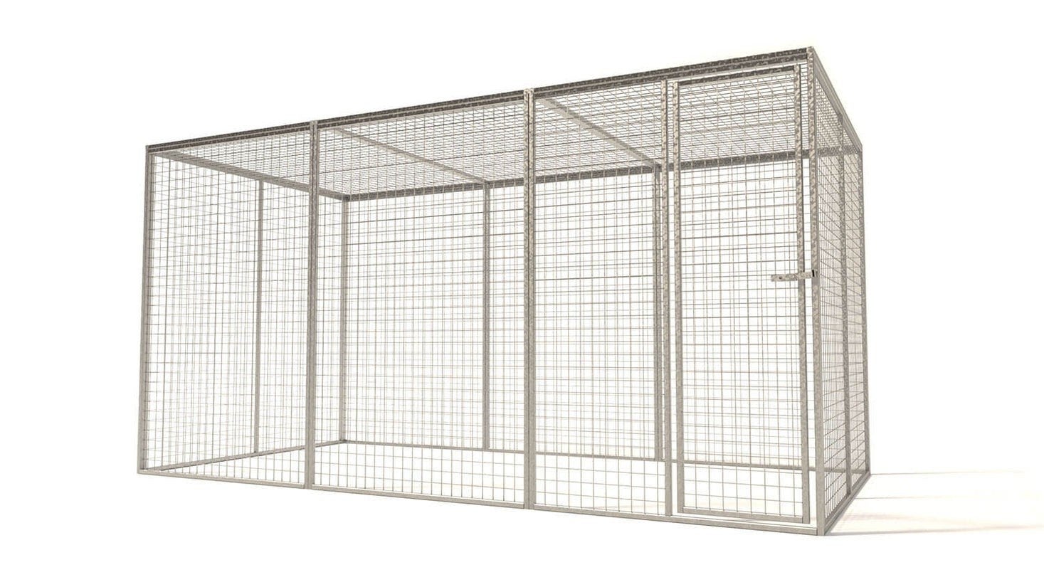 Kattenren voor buiten 3.6m x 1.8m, Ophalen