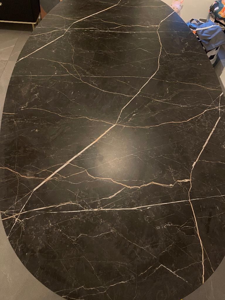 Eettafel ovaal, Ophalen, 100 tot 150 cm, 200 cm of meer, Zo goed als nieuw