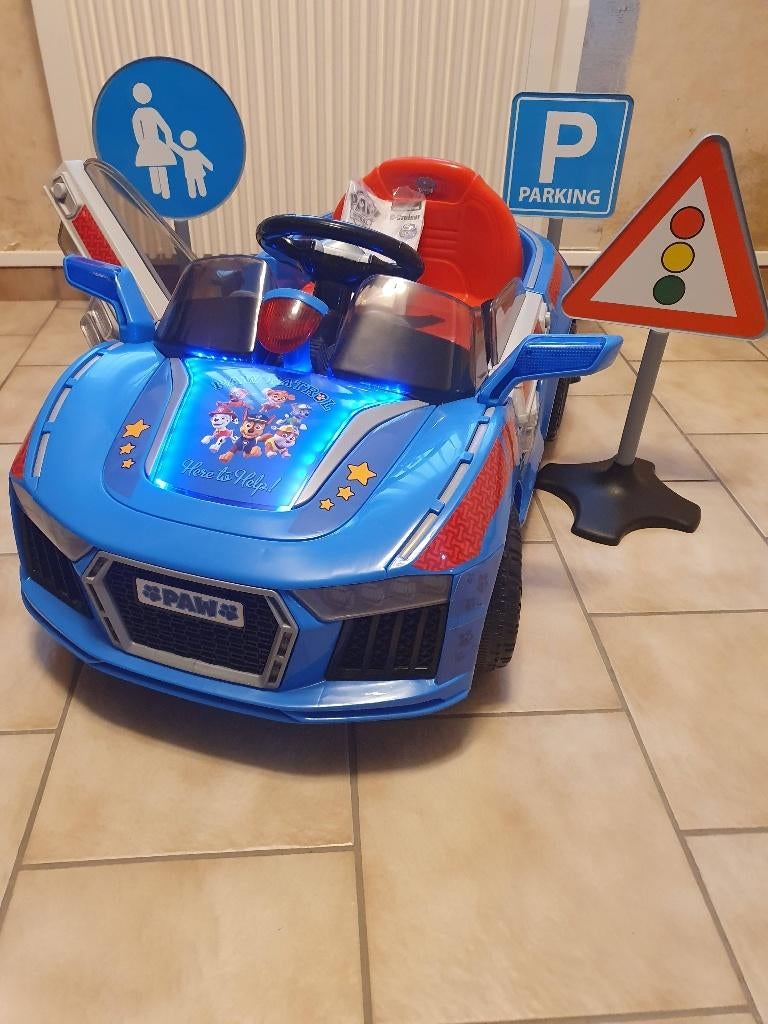 Jouet voiture électrique Pat Patrouille & panneaux routiers, Enlèvement, Neuf