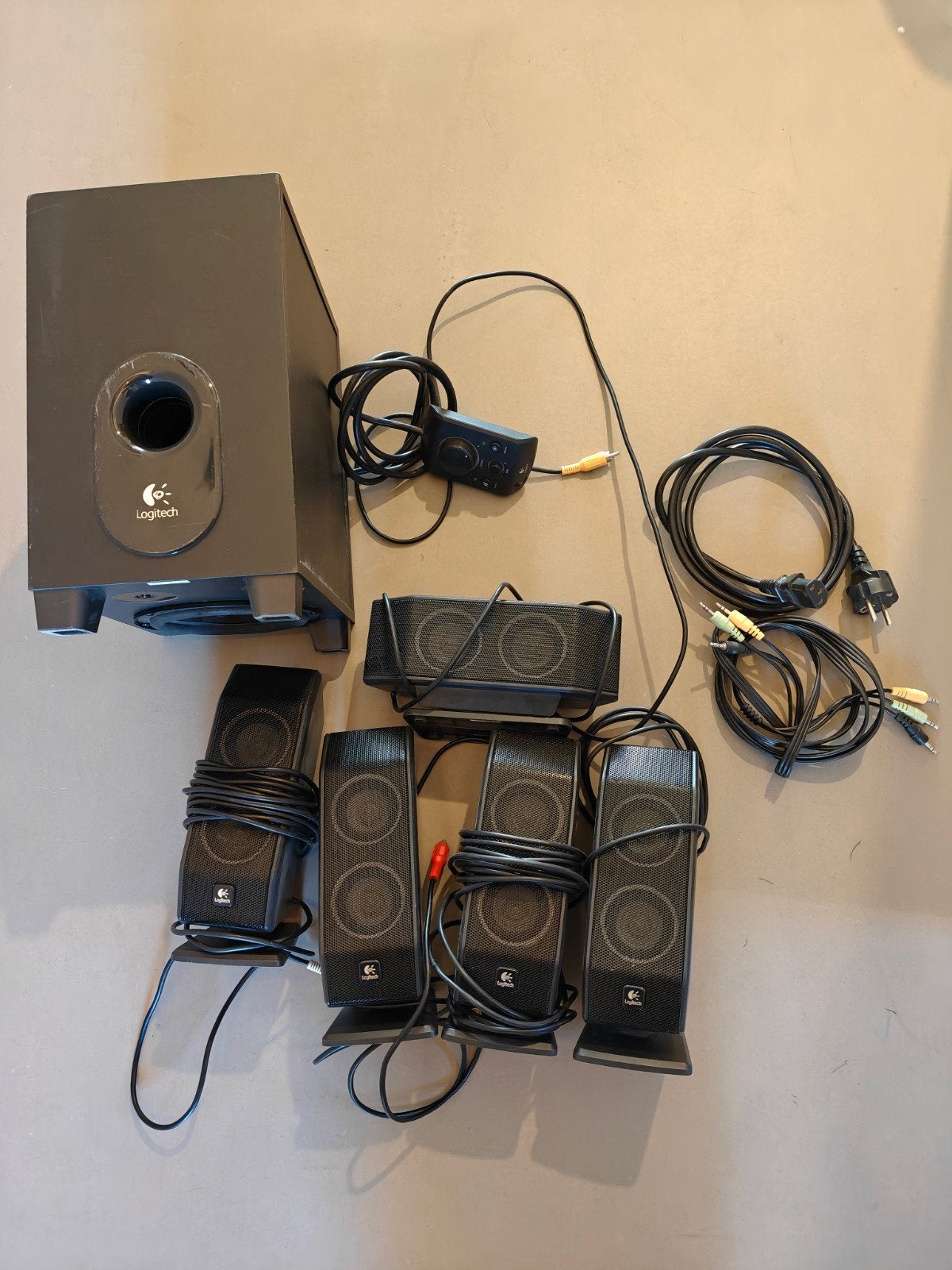 Logitech x-540 5.1 surround, Ophalen, Gebruikt, Audiokanaal 5.1, Logitech