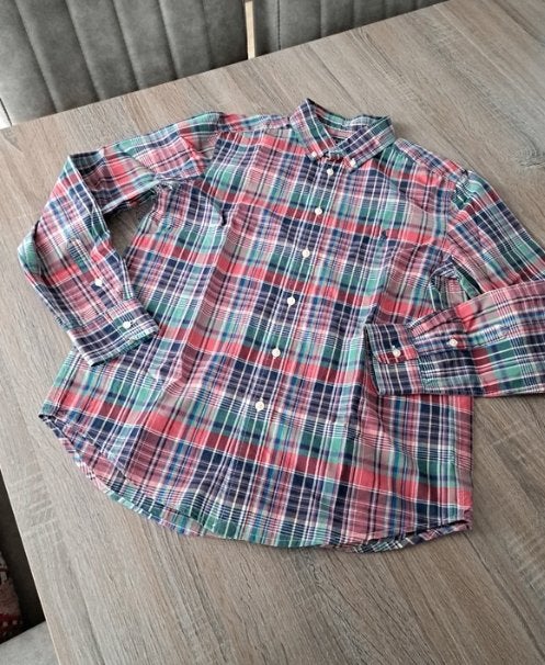 Polo Ralph Lauren geruit hemd 14/16 jaar, Overhemd of Blouse, Ophalen of Verzenden, Zo goed als nieuw, Jongen