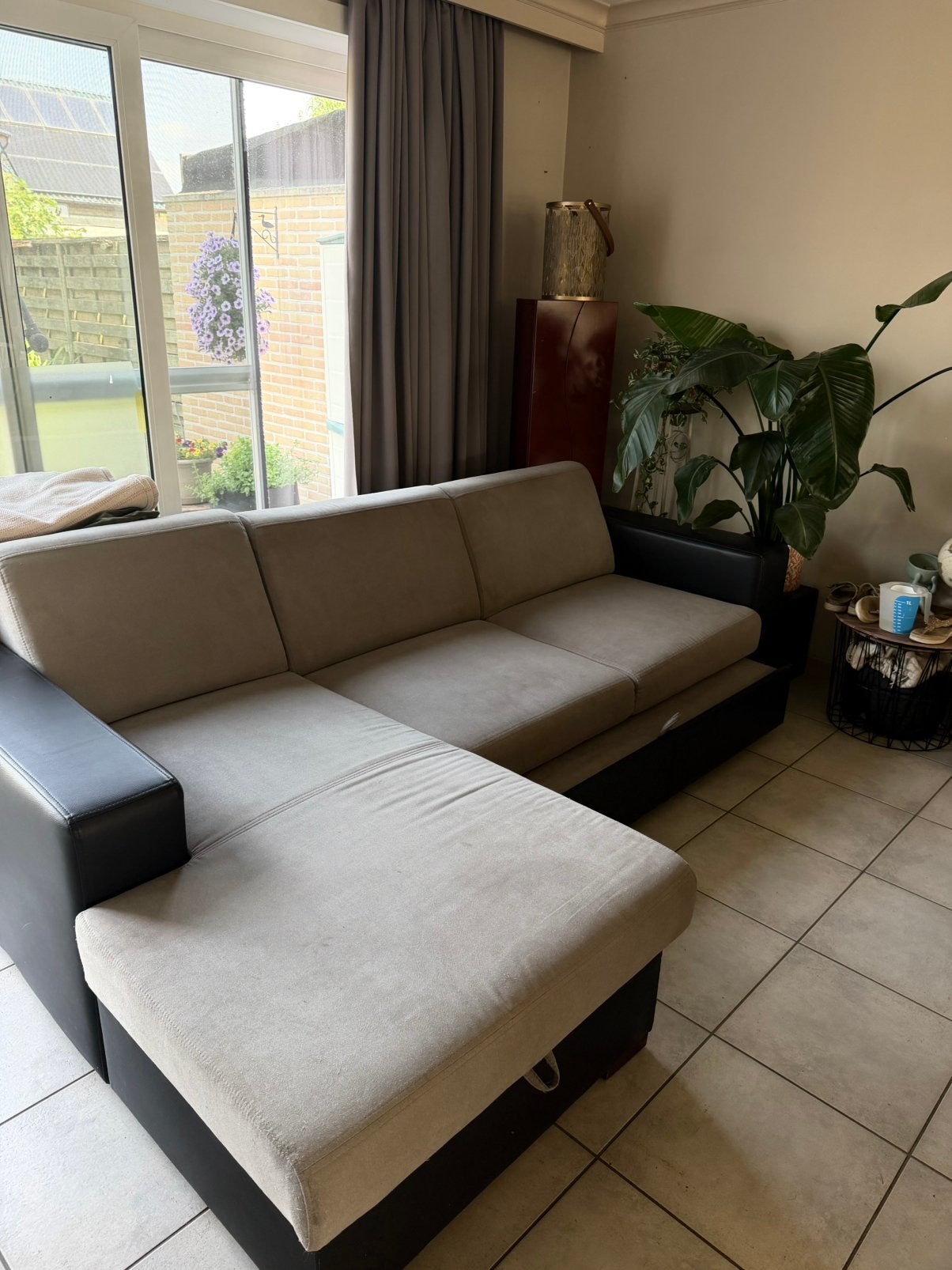 Hoekzetel te koop €300, Huis en Inrichting, Zetels | Complete zithoeken, Ophalen, Gebruikt