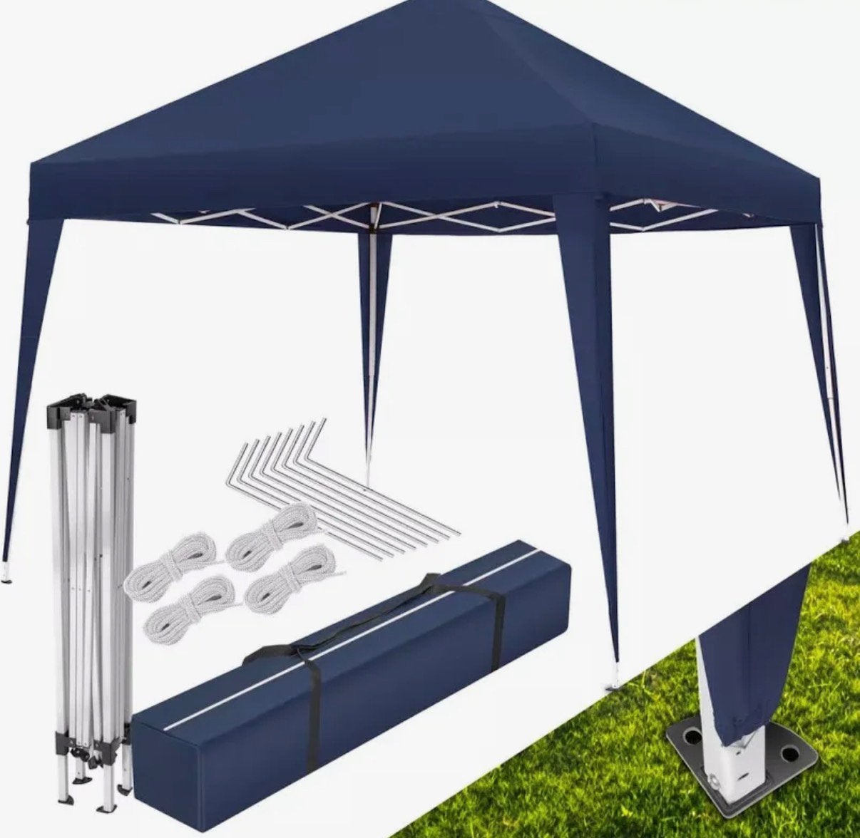 Tente de fête TecTake Linosa 3 x 3 m, utilisée 1x fois, Jardin & Terrasse, Tonnelles, Comme neuf, Tente de réception, Pliable