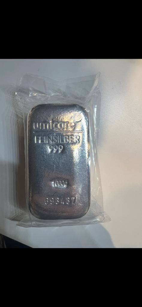 Umicore zilver baar, Postzegels en Munten, Edelmetalen en Baren, Ophalen, Zilver