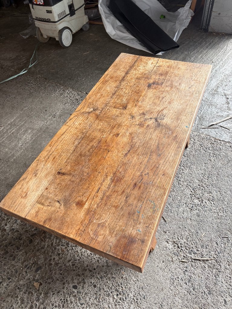Table de salon en chêne massif, Maison & Meubles, 100 à 150 cm, Enlèvement, Utilisé, 50 à 100 cm