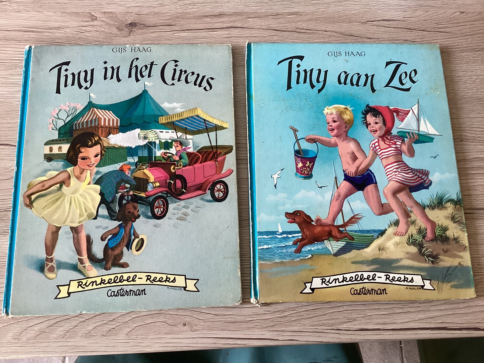Tiny aan zee…., 4 boeken van Tiny, 1956 tot 1959, Boeken, Ophalen of Verzenden, Zo goed als nieuw, Prentenboek