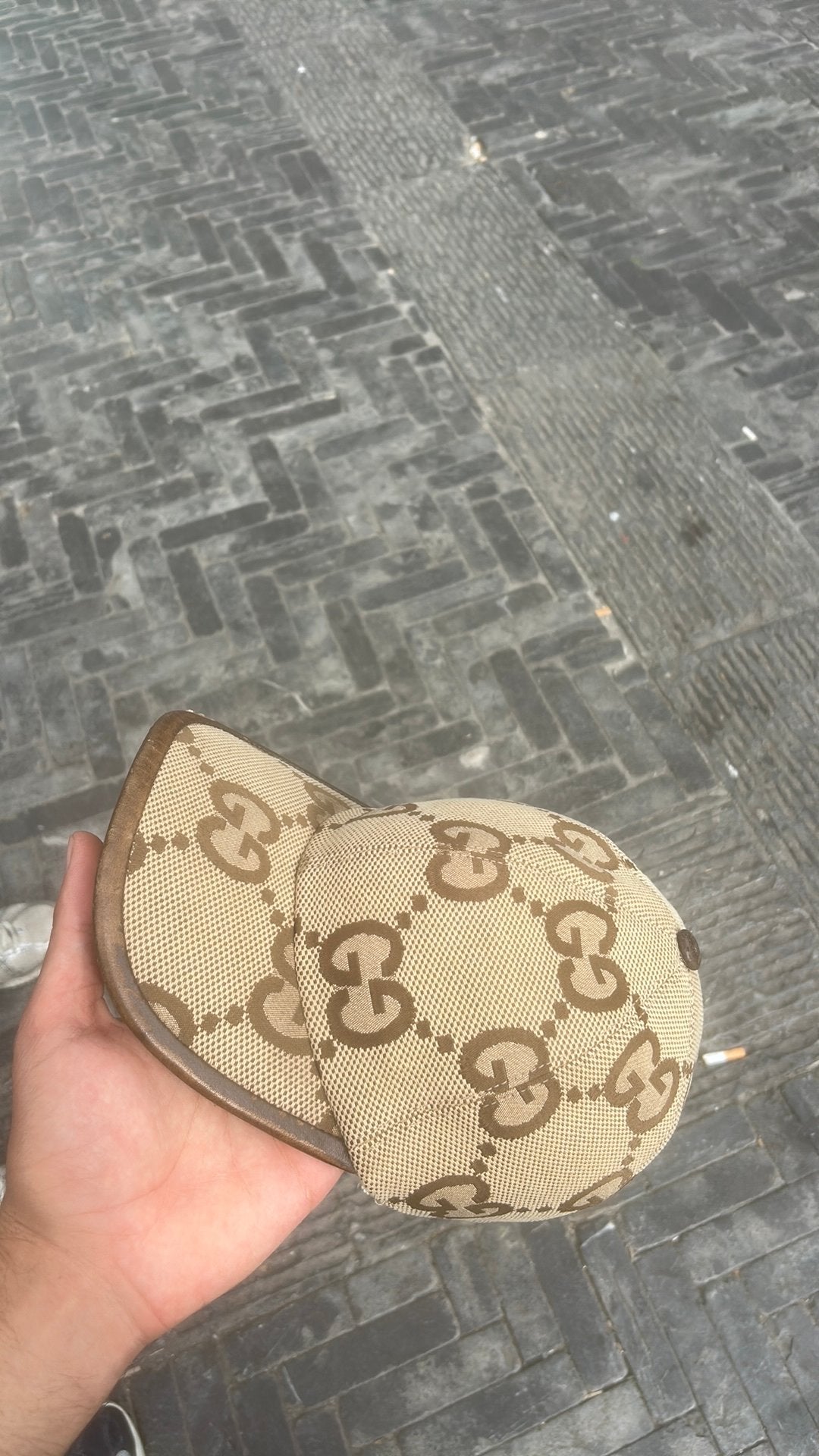 Casquette gucci jumbo beige, Enlèvement ou Envoi, Comme neuf